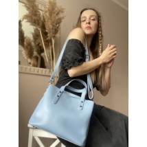 Women's blue bag eco-leather