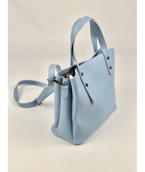 Women's blue bag eco-leather