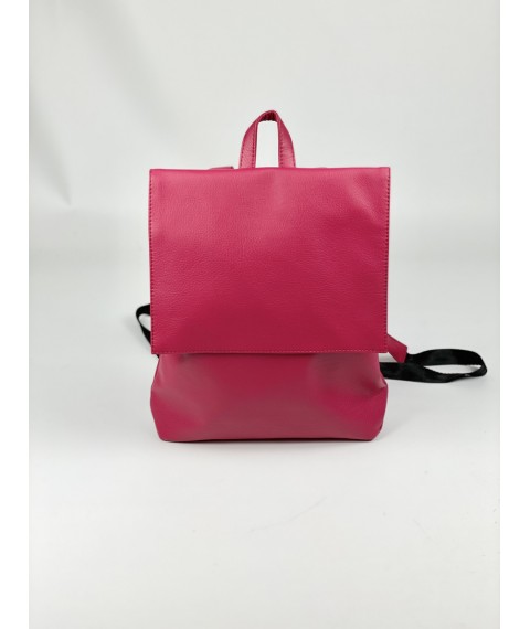 Raspberry women's eco-leather backpack KL1x38