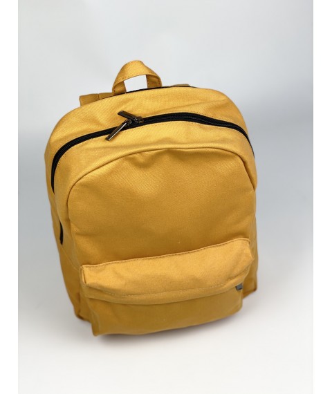 Тканевый мужской рюкзак желтый