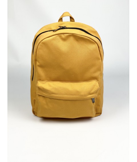 Fabric men's backpack yellow