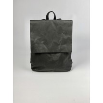 Рюкзак  мужской черный крафтовый из бумаги
