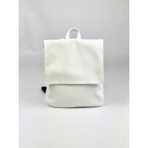 Белый мужской рюкзак экокожа