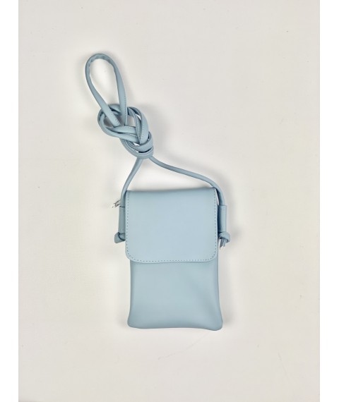 Damen Clutch Tasche für Telefon mit einem Schloss an einem langen verstellbaren Griff blau