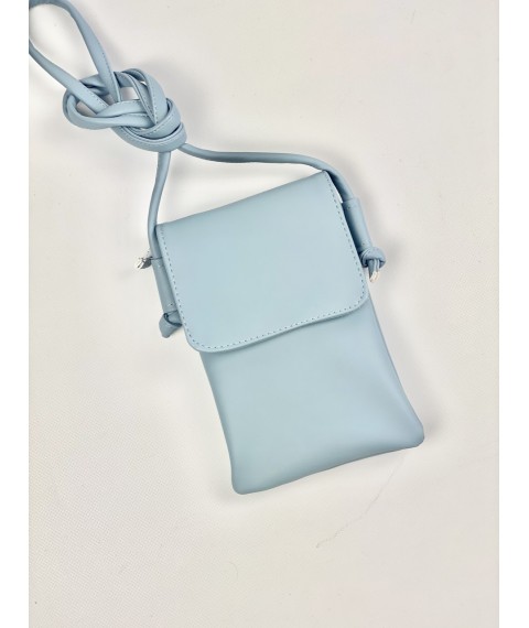 Damen Clutch Tasche für Telefon mit einem Schloss an einem langen verstellbaren Griff blau