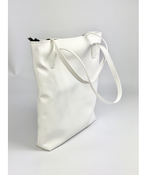 Women's bag white eco-leather SP2x19