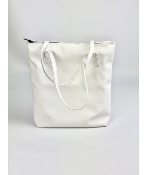 Women's bag white eco-leather SP2x19