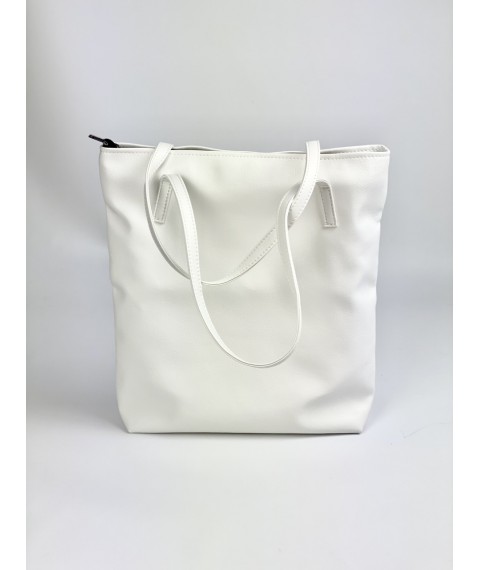 Women's bag white eco-leather SP2x19
