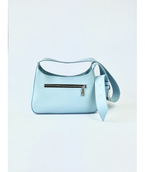 Kleine blaue Damentasche aus Kunstleder