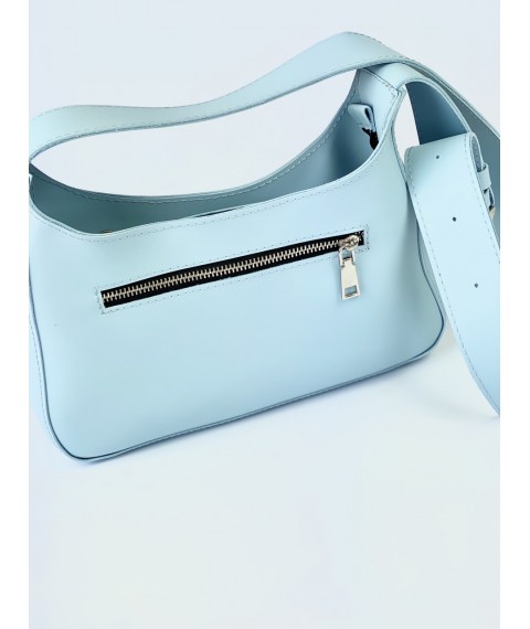 Kleine blaue Damentasche aus Kunstleder