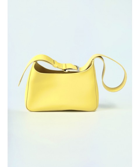 Women's Yellow Eco Leather Messenger Bag SMx8