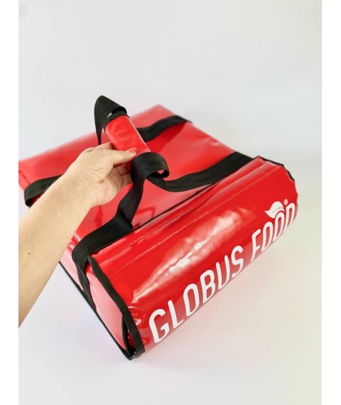 Thermo bag for pizza delivery 45*45*21 red with custom logo