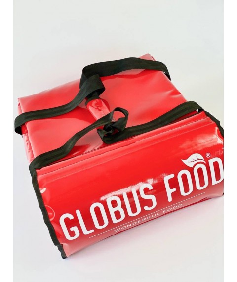 Thermo bag for pizza delivery 45*45*21 red with custom logo
