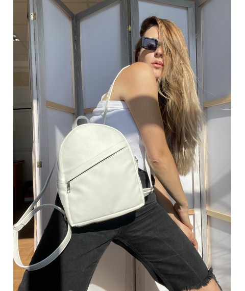 Рюкзак-сумка белый женский из экокожи RM1x5