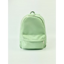 Women's backpack classic orthopedic made of eco-leather mint M2
