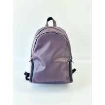 Purple men's urban backpack with an orthopedic back made of eco-leather "Pegasus M9"