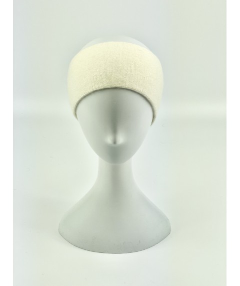 Milk angora headband for women