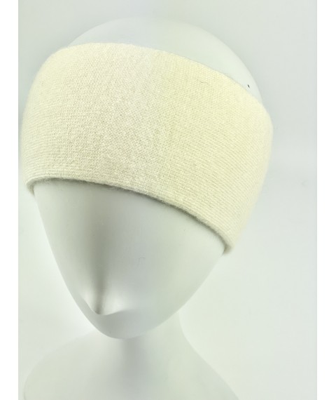 Milk angora headband for women
