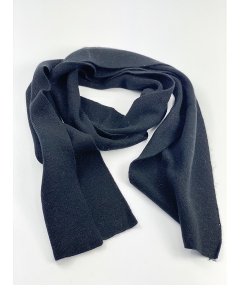 Angora classic women's black scarf