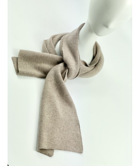 Angora classic women's beige scarf