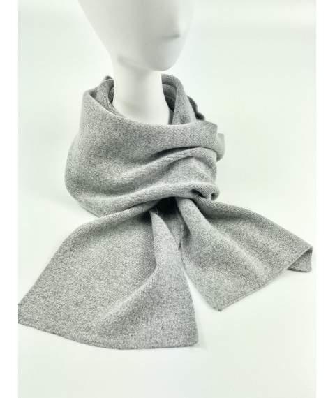 Angora classic women's gray scarf
