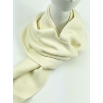 Ангоровый классический женский молочный шарф