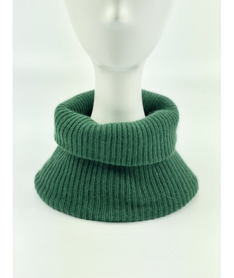 Warm scarf-buff women's green from angora