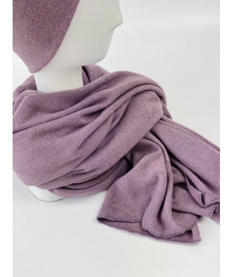 Scarf tippet women's winter warm woolen lavender