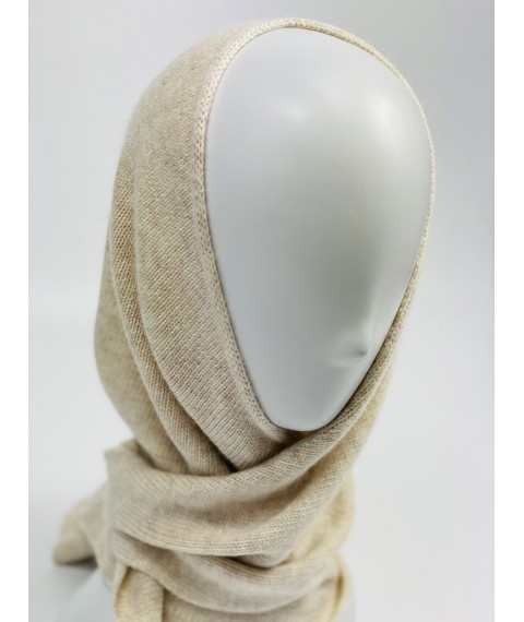 Warmer Damen Schal-Schal aus Angora milchig-beige Winter