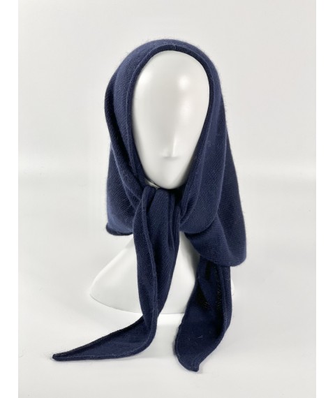 Schal-Schal warmer Damen-Angora-Blau-Winter