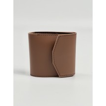 Brown women's wallet made of eco-leather WLT3x7
