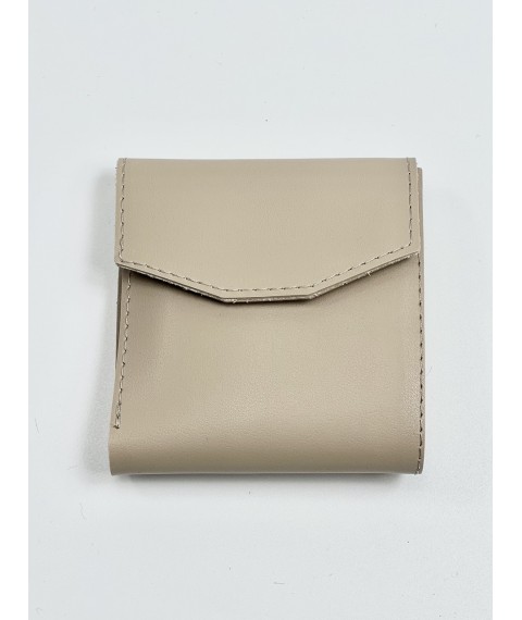 Women's beige wallet made of eco-leather WLT3x3