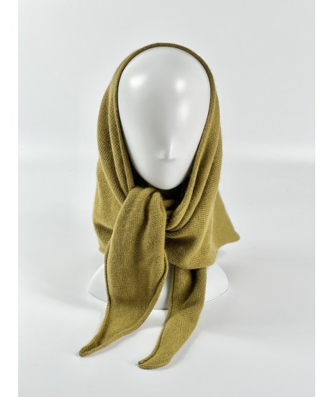 Angora women's scarf-bactus olive color BKx18