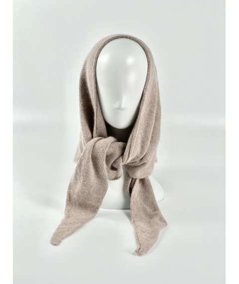 Scarf scarf powder beige for women from angora BKx3