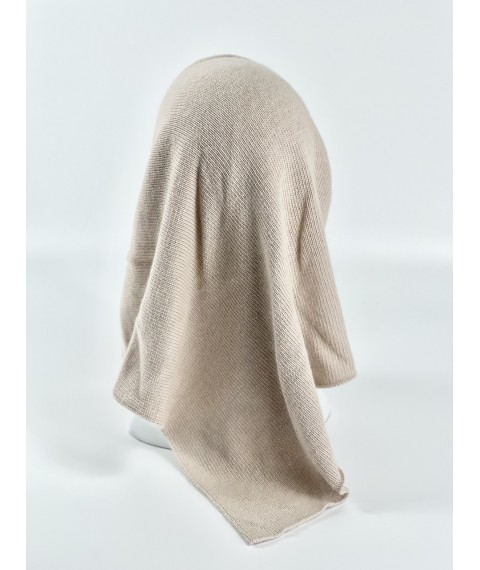 Women's downy kerchief made of angora beige muscat BKx24