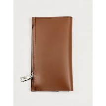 Brown women's wallet made of eco-leather WLT1x6
