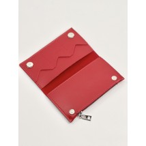 Red women's wallet made of eco-leather WLT1x4