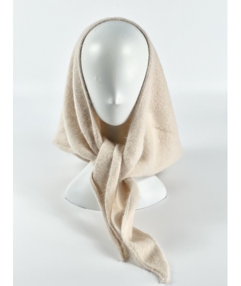 Downy angora scarf in creme brulee color BKSx16