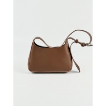 Small brown women's bag made of eco-leather SM8x8
