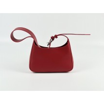 Red small bag made of eco-leather for women SM8x9