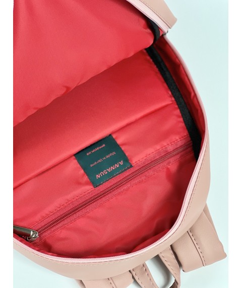 Женский рюкзак классический ортопедический из экокожи розовый из экокожи M2x5