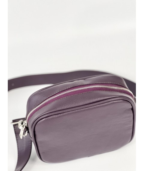Women's shoulder bag made of eco-leather purple M16Lx4