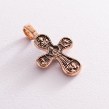 Золотой православный крест с распятием п02650 Онікс