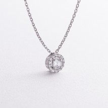 Серебряное колье с фианитами 916 Онікс  45