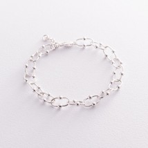 Silver bracelet "Fantasy" 141547 Onyx 21