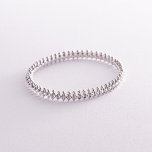 Hard bracelet "Teresa" in silver 141416 Onyx
