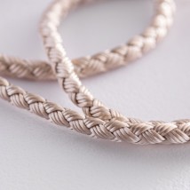 Silk cord with silver clasp 18715 Onix 40