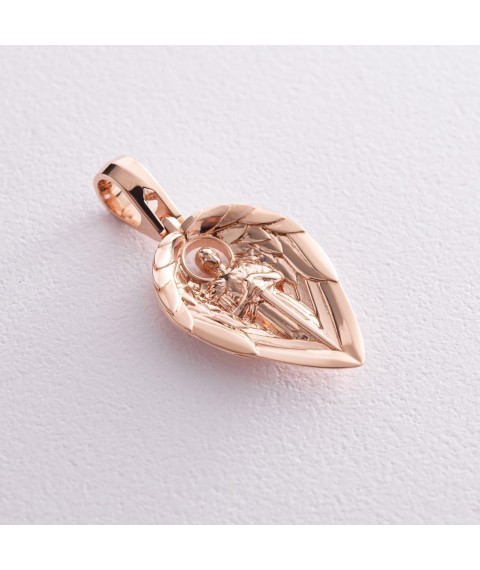 Pendant "Guardian Angel" in red gold 132702400 Onyx
