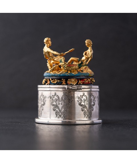 Серебряная фигура ручной работы "Сальера" Бенвенуто Челлини 23157ф Онікс