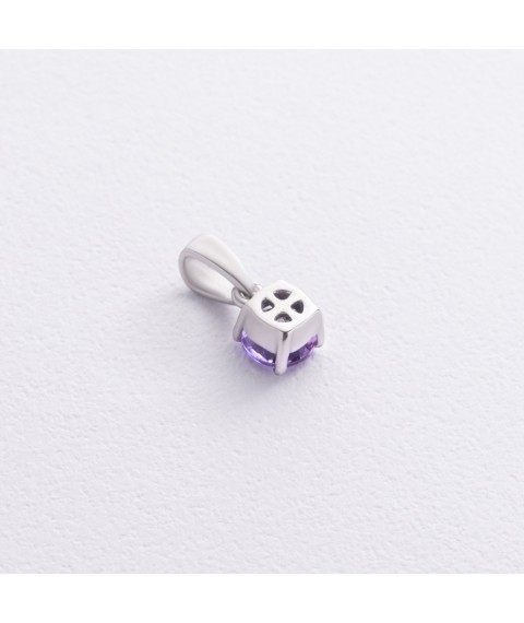 Серебряный кулон с аметистом 3990р-AMET Онікс